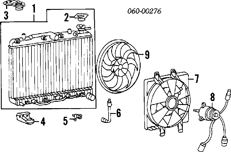 Radiador refrigeración del motor 2531023350 Hyundai/Kia