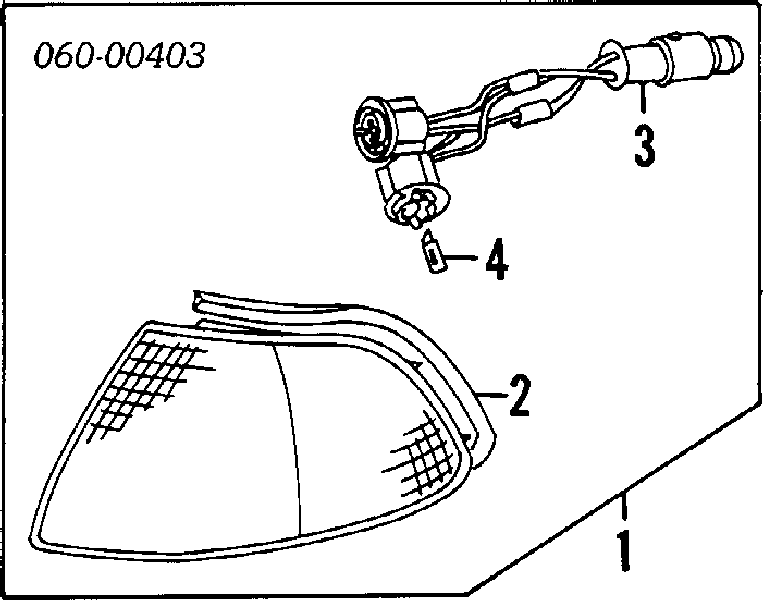 1864305009 Mitsubishi lámpara, luz interior/cabina