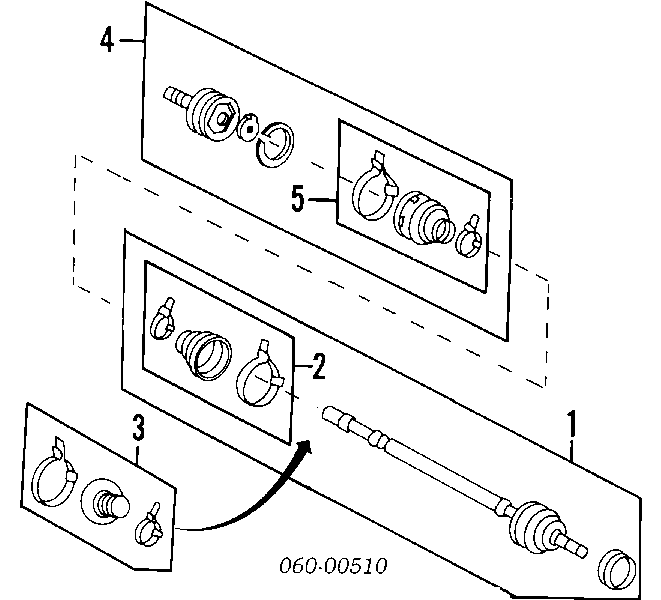 4950928C00 Hyundai/Kia fuelle, árbol de transmisión delantero exterior