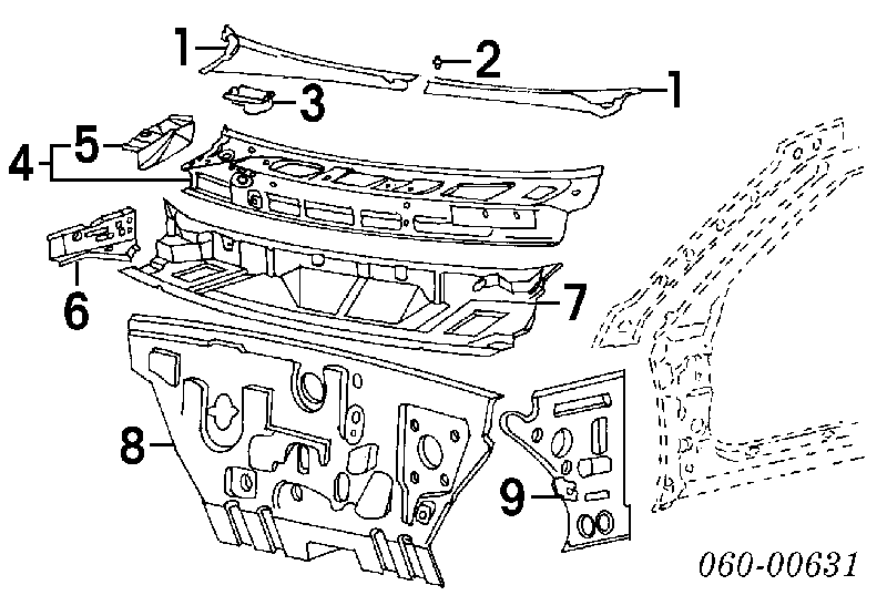  Clips de fijación para rejilla de radiador para Hyundai Trajet FO