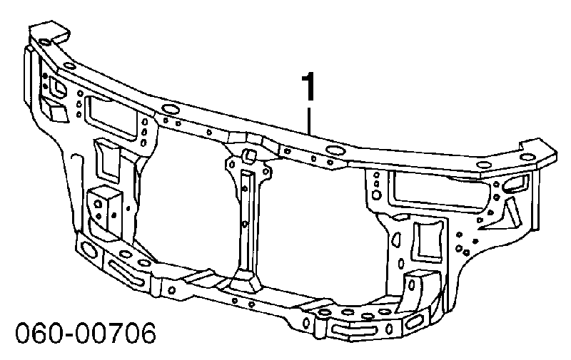 6410029010 Hyundai/Kia soporte de radiador completo