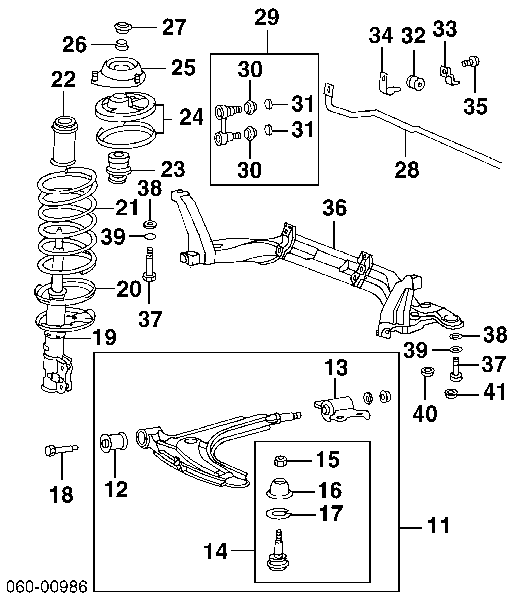 5463027310 Hyundai/Kia muelle de suspensión eje delantero