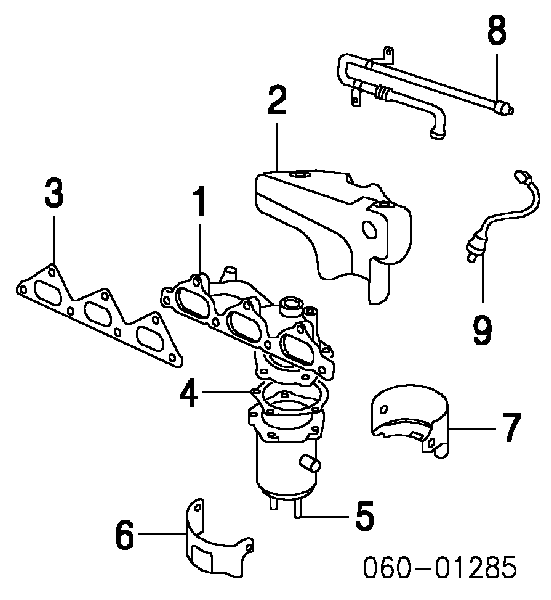  Junta de colector de escape para KIA Carnival 2 