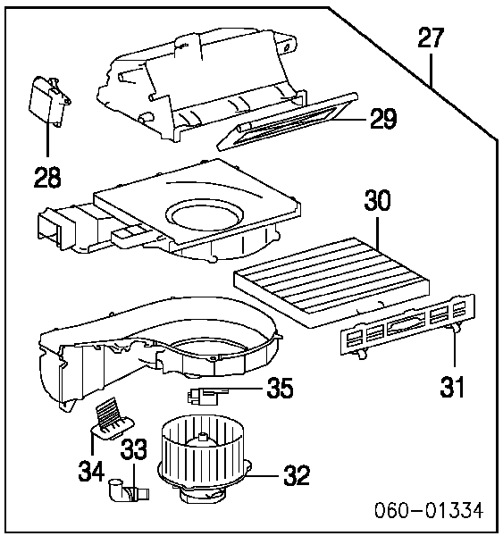 971282D000 Hyundai/Kia resitencia, ventilador habitáculo