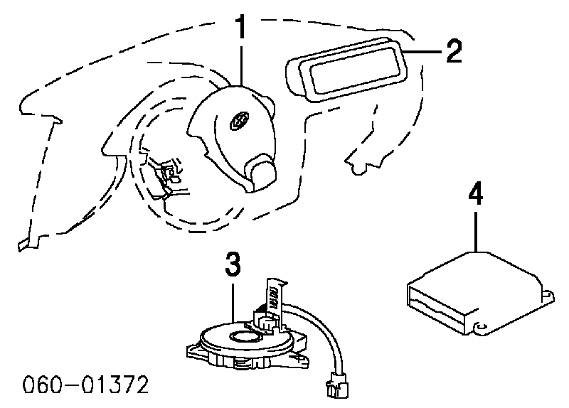  Anillo AIRBAG del volante para Hyundai Santa Fe 1 