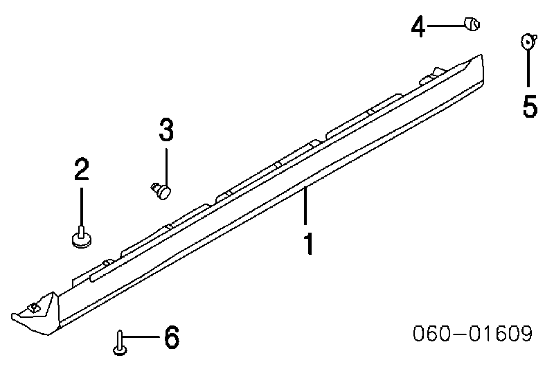 8775535000 Hyundai/Kia clip, tubuladura de sujeción, alféizar de la puerta