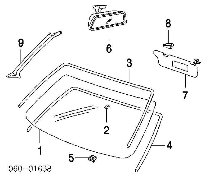  Parabrisas para Hyundai Accent 2 