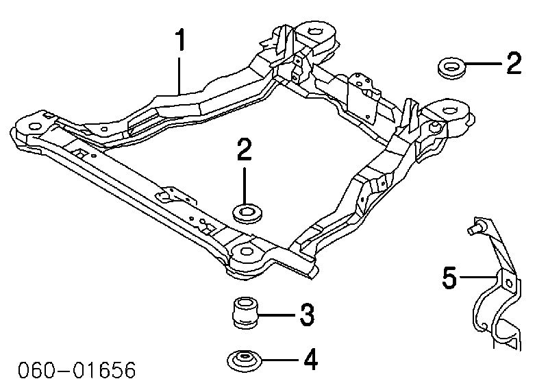  Subchasis delantero soporte motor para Hyundai Santa Fe 1 