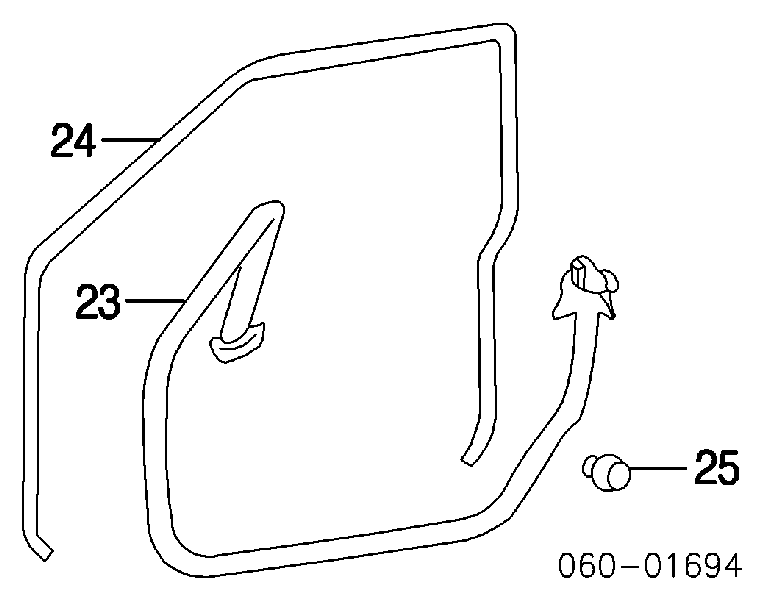 Tope de sujeción, Asegurador puerta 8219133010 Hyundai/Kia