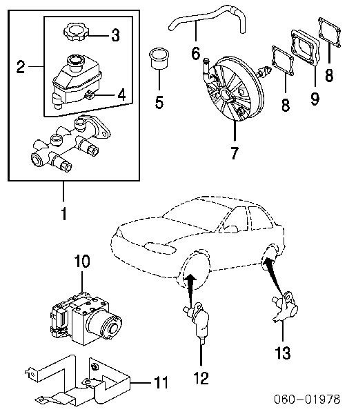  Sensor ABS delantero para Hyundai Accent 2 