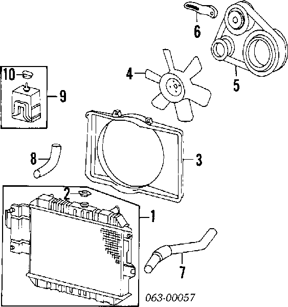 9004831008 Daihatsu correa trapezoidal