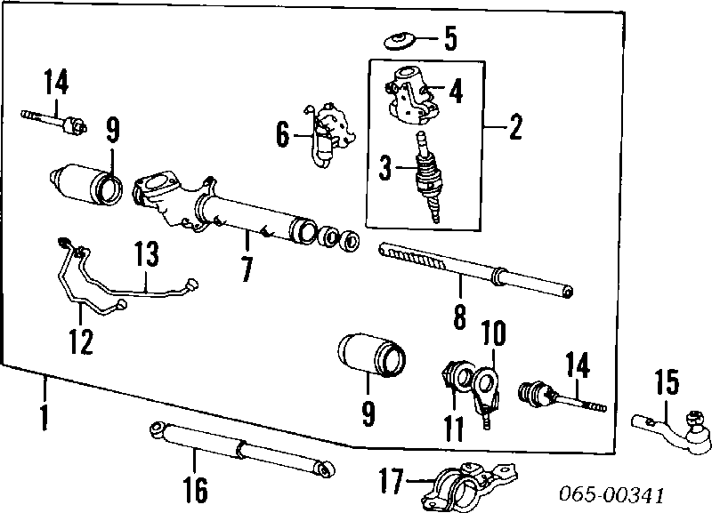 4547039145 Toyota rótula barra de acoplamiento exterior