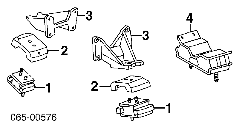  Soporte motor delantero para Toyota Land Cruiser J8