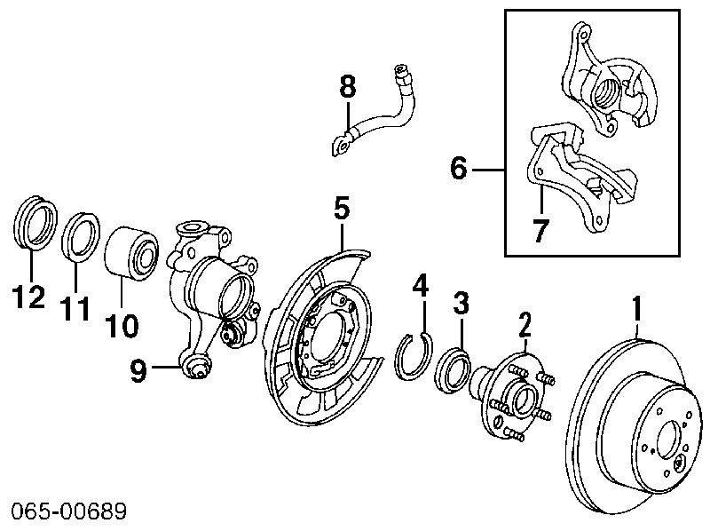 0446624020 Toyota pastillas de freno traseras