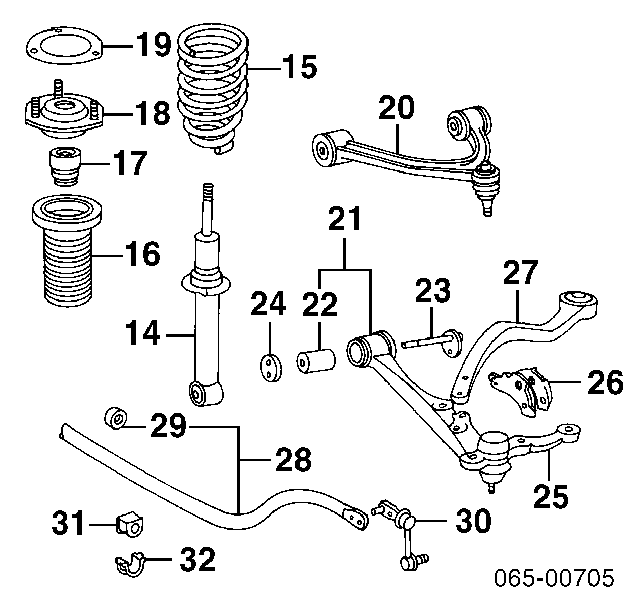  Silentblock de suspensión delantero inferior para Lexus GS JZS147