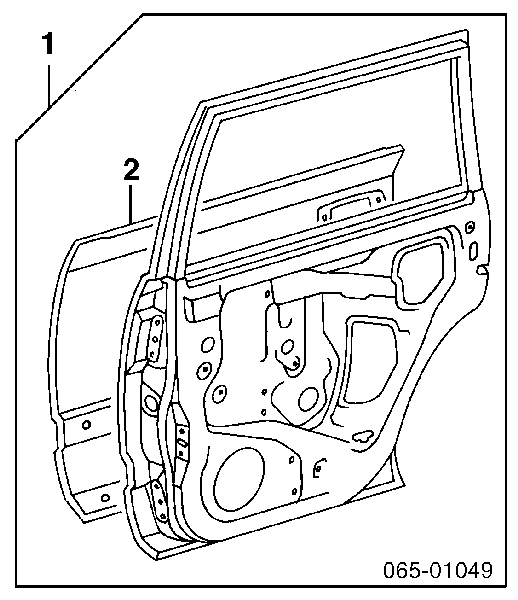  Puerta trasera derecha para Toyota Land Cruiser 