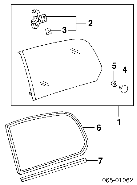  Ventanilla costado superior derecha (lado maletero) para Toyota Land Cruiser 