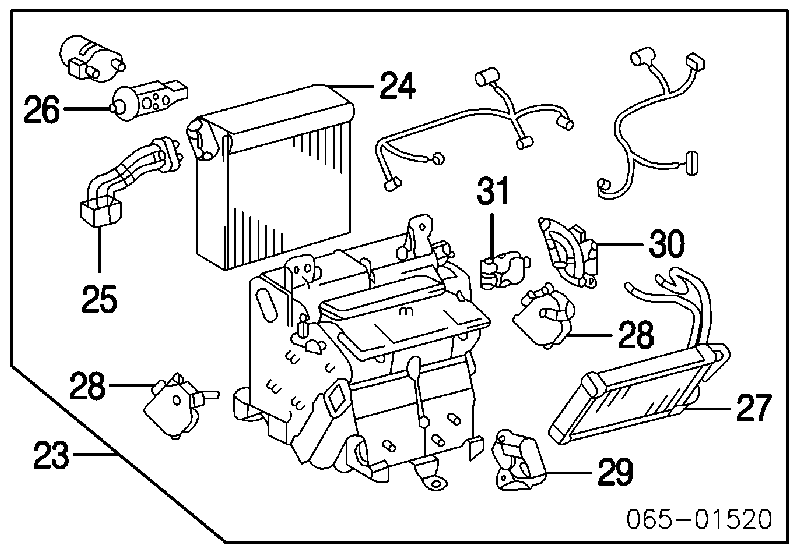 8710730530 Toyota radiador de calefacción