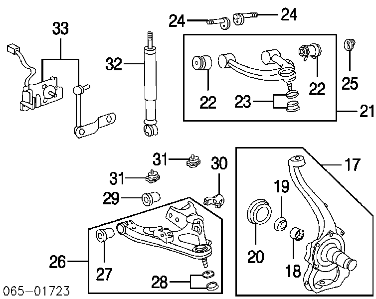 Amortiguador delantero 4851160500 Toyota