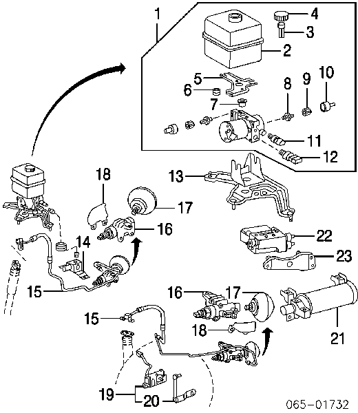  Barra de sensor de regulación de altura, delantera izquierda para Toyota Land Cruiser 