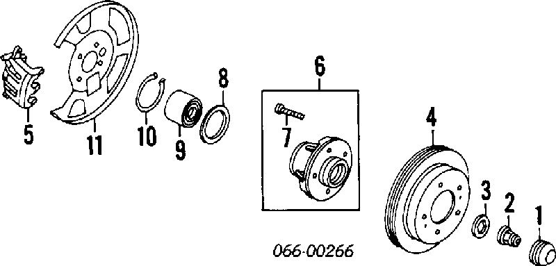 402060P600 Nissan freno de disco delantero