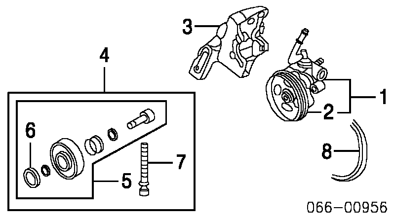 119506P002 Nissan correa trapezoidal