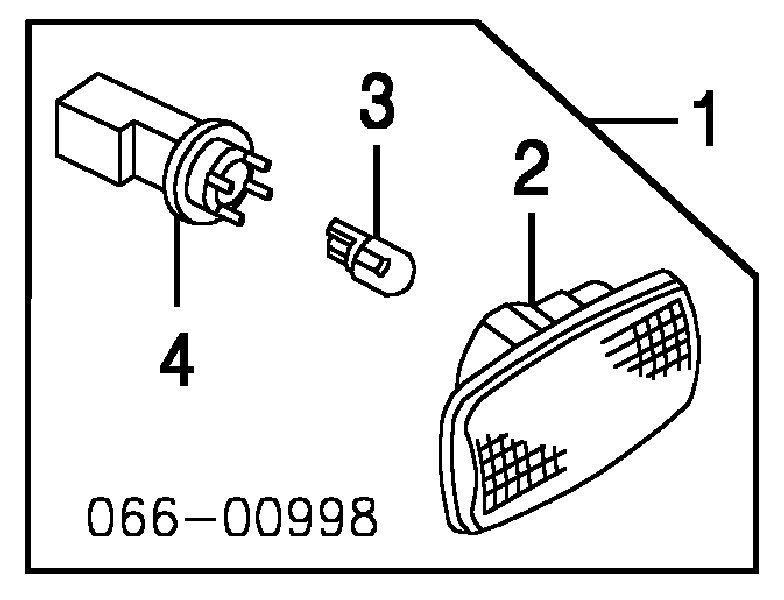  Luz intermitente guardabarros para Nissan Almera 2 