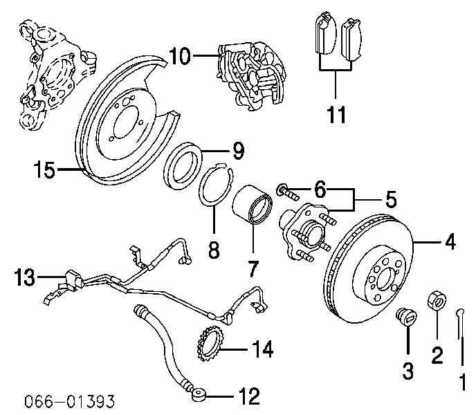 400730L700 Nissan cubo de rueda trasero