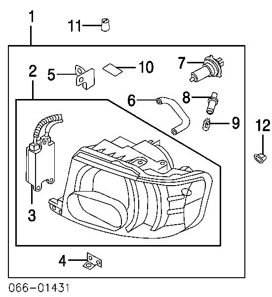 262979B90A Nissan bombilla de xenon