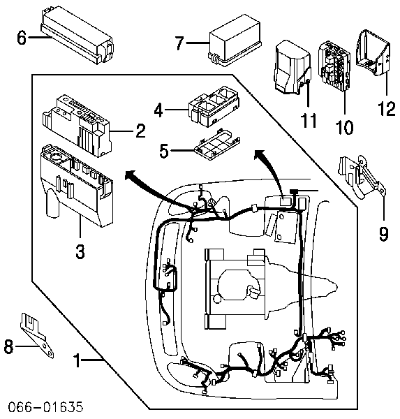  Sistema eléctrico central para Nissan Q40 