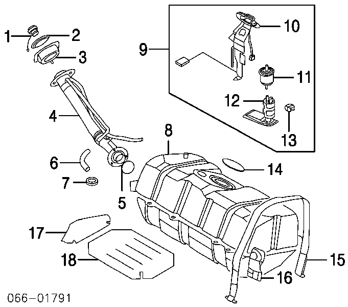 16400N4201 Nissan filtro combustible