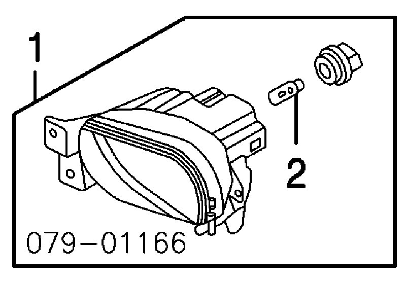  Faro antiniebla izquierdo para KIA Rio 1 