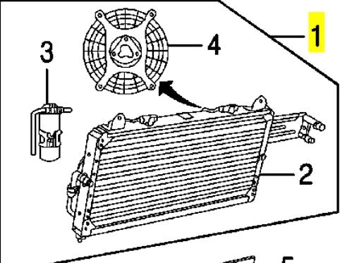 JRB100840 Land Rover condensador aire acondicionado