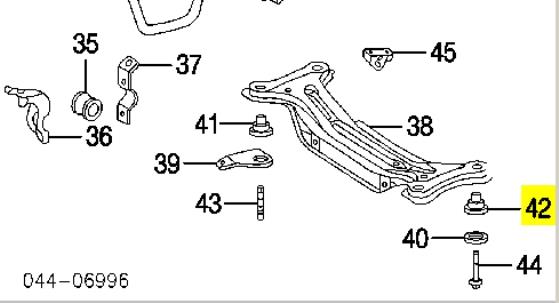 5227506050 Toyota suspensión, cuerpo del eje trasero