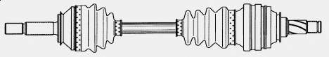 Árbol de transmisión delantero derecho VKJC1580 SKF