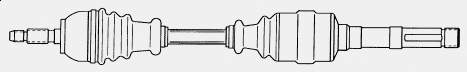 Árbol de transmisión delantero derecho VKJC4464 SKF