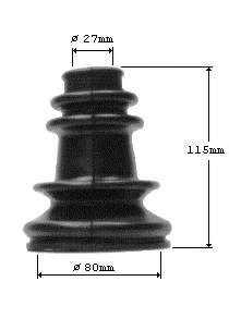 23370 GKN-Spidan fuelle, árbol de transmisión delantero interior derecho