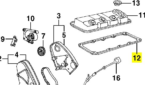 Juego de Juntas, Tapa de culata de cilindro, Anillo de junta K04667985 Fiat/Alfa/Lancia