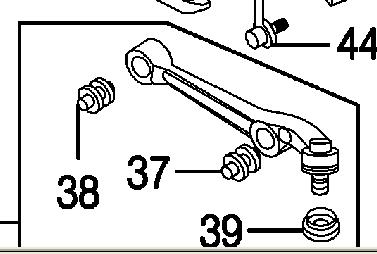 GJ6A34300D Mazda barra oscilante, suspensión de ruedas delantera, inferior izquierda/derecha