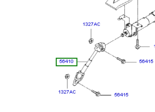  Columna de dirección inferior para Hyundai Tucson 1 