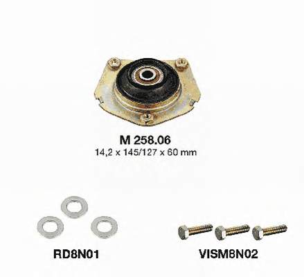 KB65807 SNR soporte amortiguador delantero