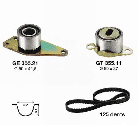 KD455.04 SNR kit correa de distribución