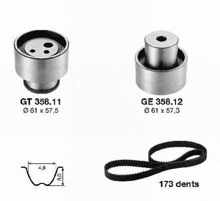 CT617K1 Continental/Siemens kit correa de distribución