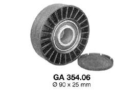 GA354.06 SNR polea inversión / guía, correa poli v