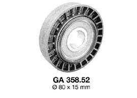 GA35852 SNR polea inversión / guía, correa poli v