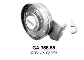 GA358.65 SNR rodillo, correa trapecial poli v