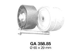 GA358.85 SNR tensor de correa, correa poli v