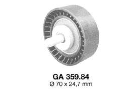 GA359.84 SNR polea inversión / guía, correa poli v