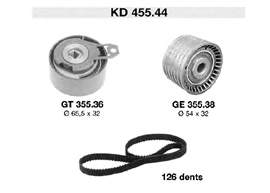 KD455.44 SNR kit correa de distribución