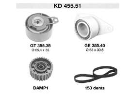 KD455.51 SNR kit correa de distribución